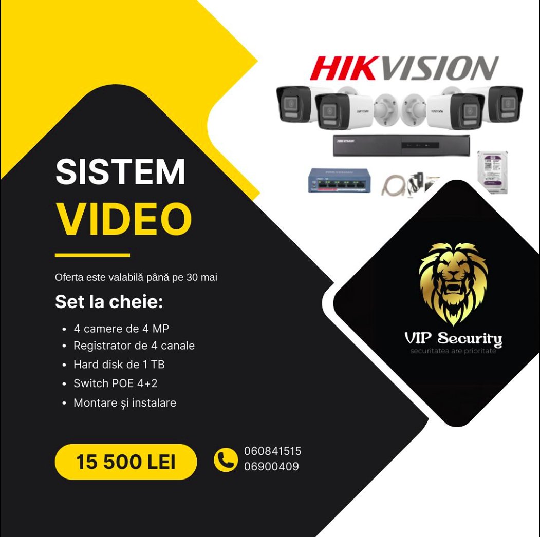 Set Video 4MP Hikvision
